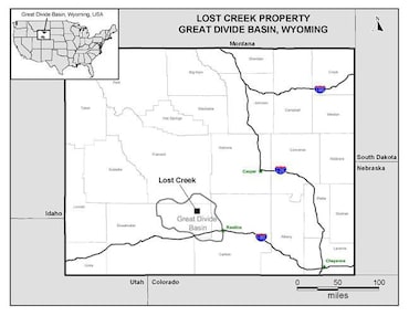 Lost Creek Property map